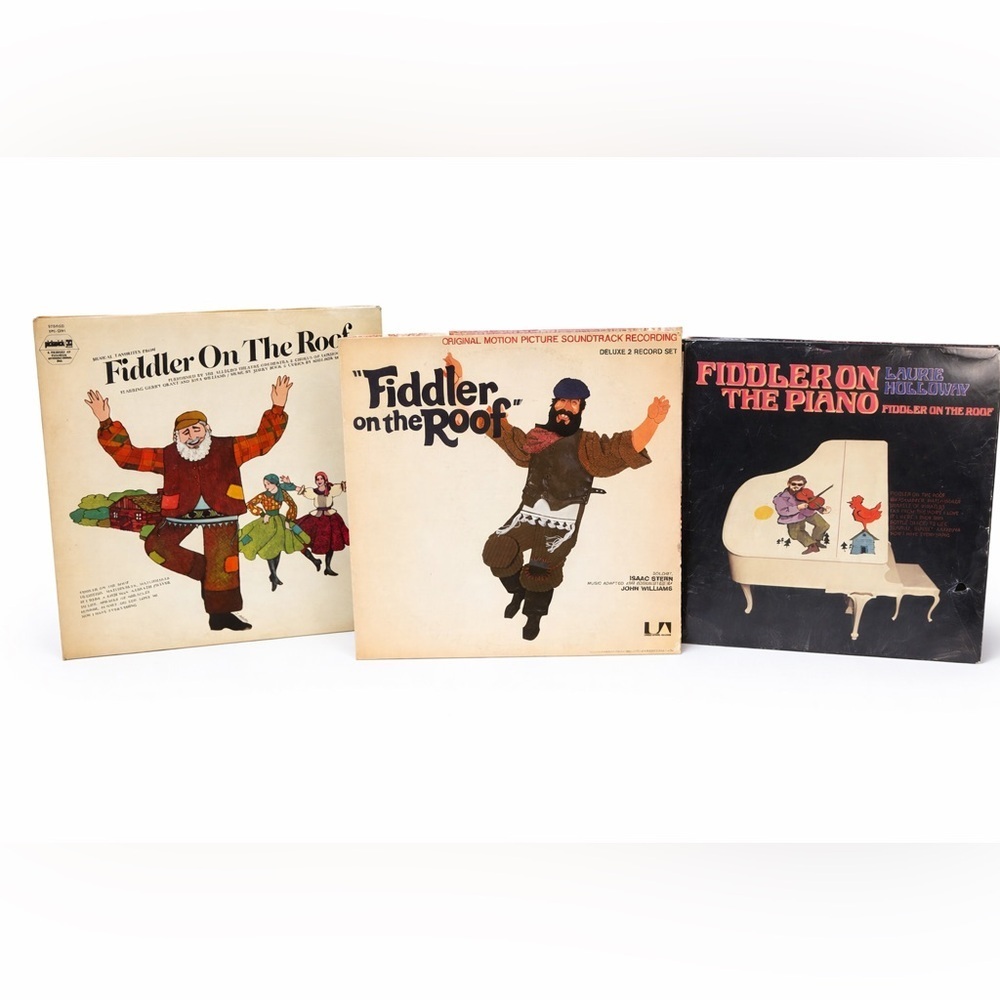 Fiddler on the Roof Vinyl Bundle (3 Records) | Soundtrack + Musical Classics